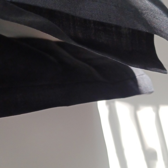 Evan Picone, Black Linen Cardigan, SZ. L - Picture 5 of 5